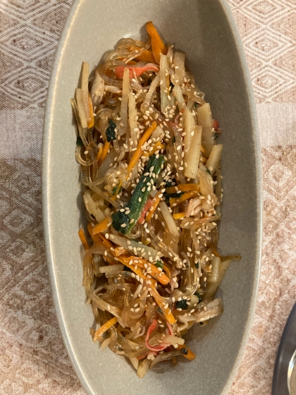 ★子供大好きレシピ★焼肉のタレ利用/簡単チャプチェ