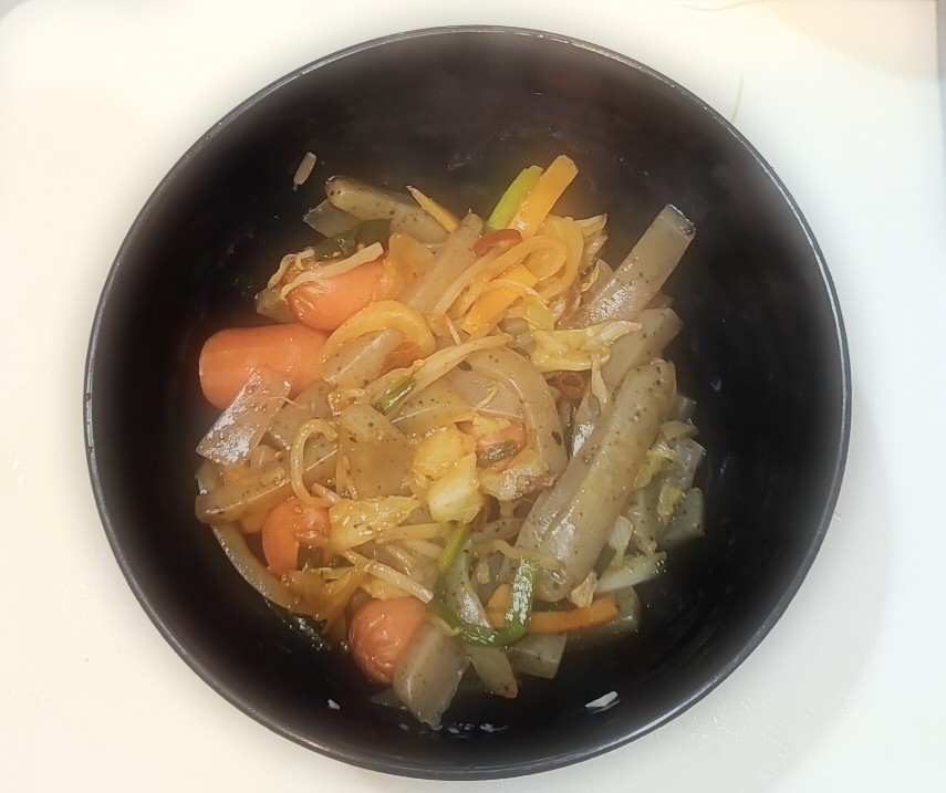 もやしの野菜ミックス炒め@