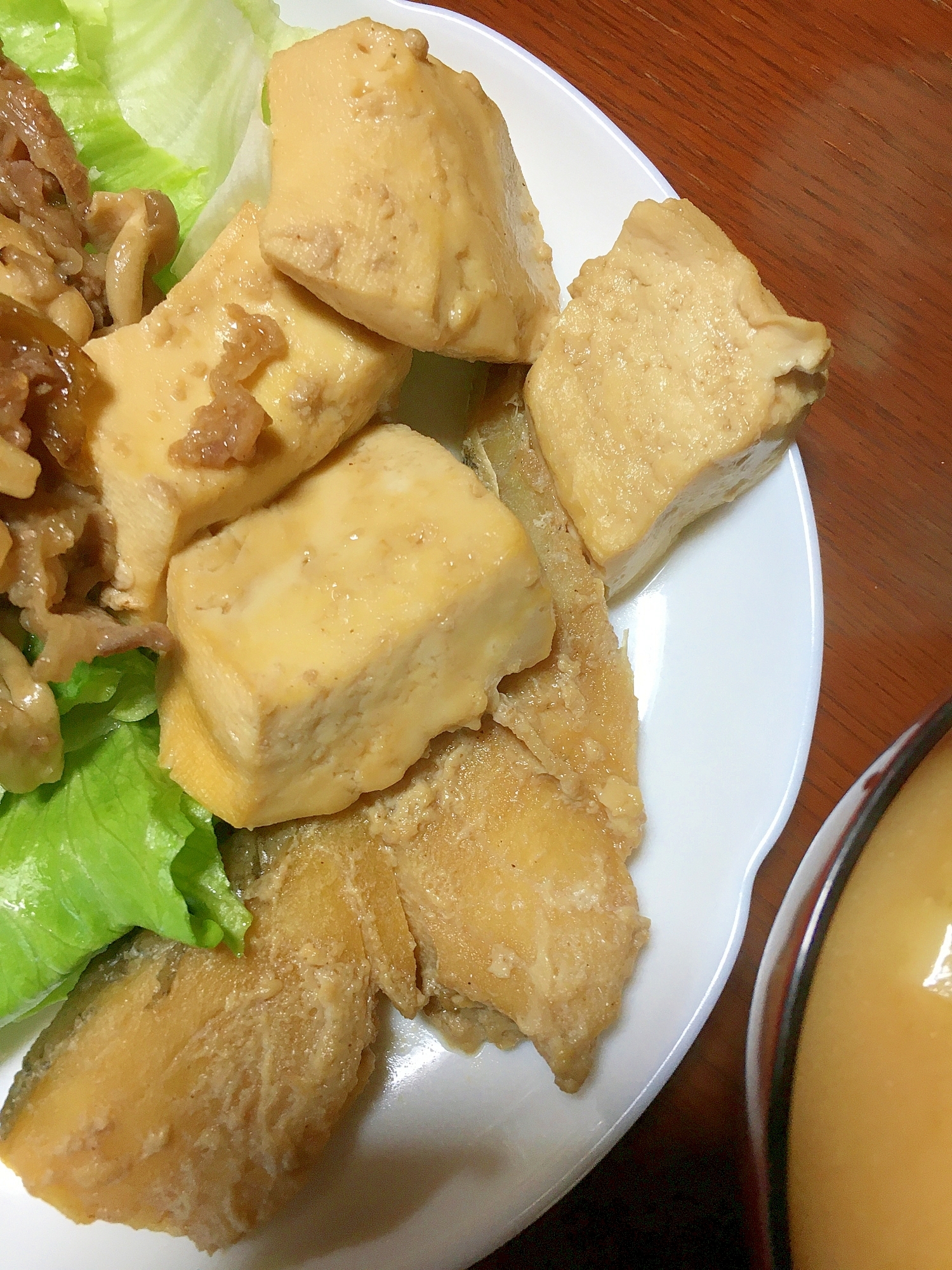 鱈と木綿豆腐の煮物