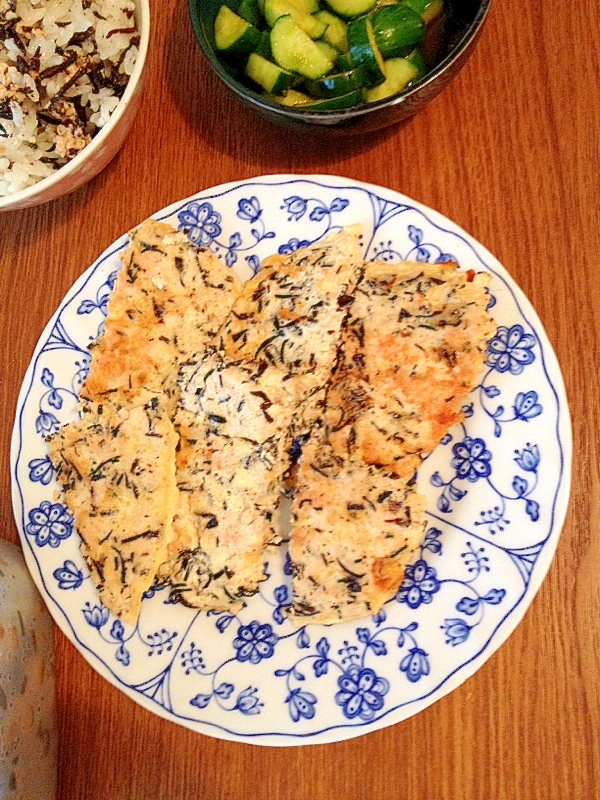 離乳食☆豆腐とヒジキ入りのチキンハンバーグ