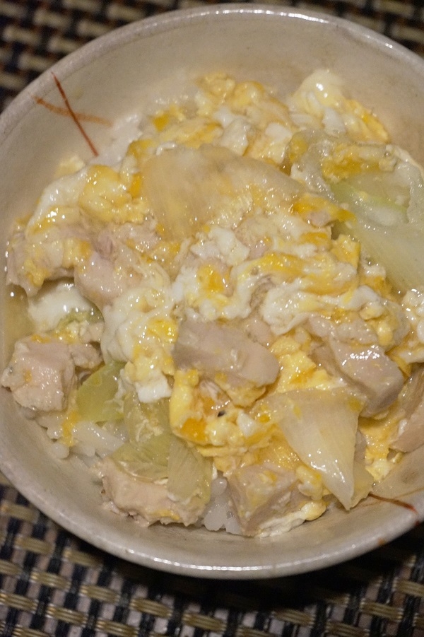 フライパンで簡単、親子丼