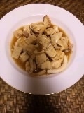 ヤリイカとお豆腐とニンジンの生姜味噌煮
