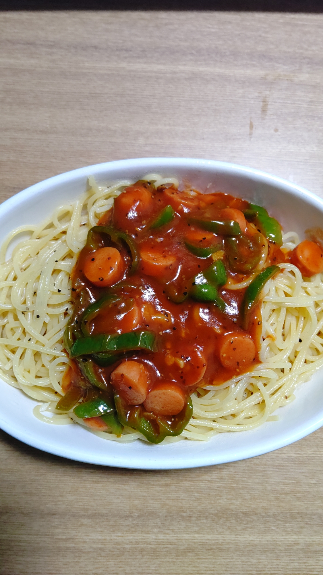 野菜ジュースを使ったあんかけパスタ