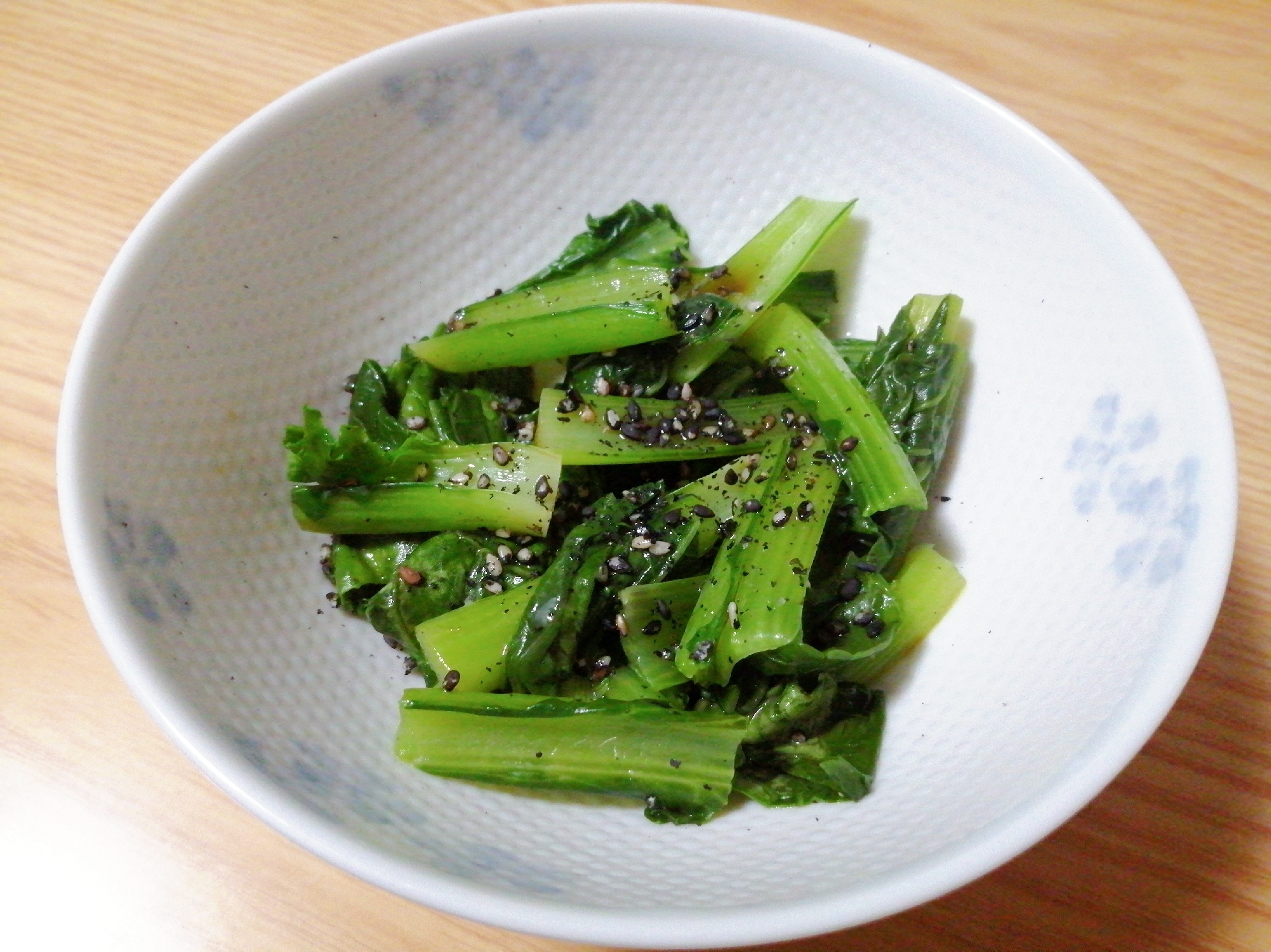 簡単☆ごま油風味の小松菜