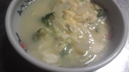 寒い日に畑の水菜を摘まんできて熱々のスープは癒されますよね＾＾ｖ。