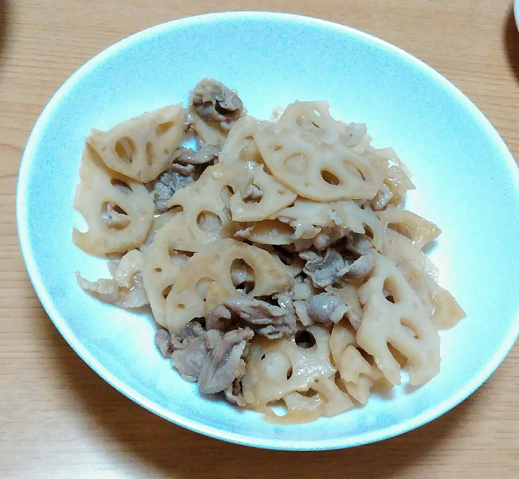 豚肉と蓮根の炒めもの