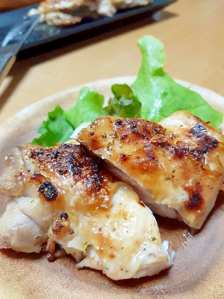 鶏もも肉のジューシーハーブ焼き IHのグリル使用