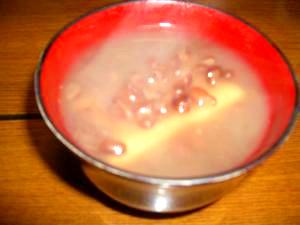 缶詰で作ったお汁粉