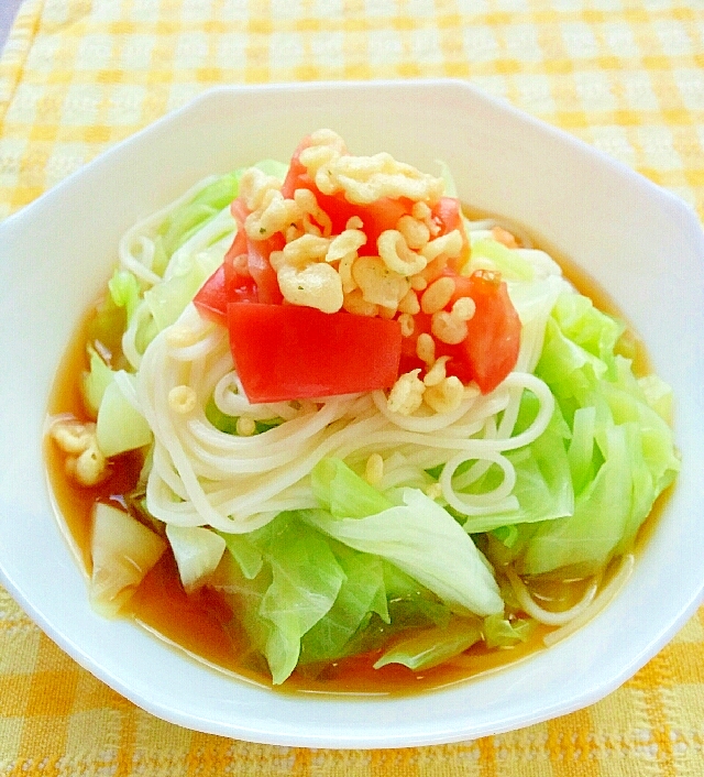 ゴマ油風味 たっぷりキャベツのサラダそうめん レシピ 作り方 By キャロット キャンディ 楽天レシピ ゴマ油風味 たっぷりキャベツのサラダそうめん レシピ 作り方 By キャロット キャンディ 楽天レシピ