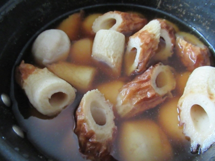 ちくわと里芋の煮物(^ー^)