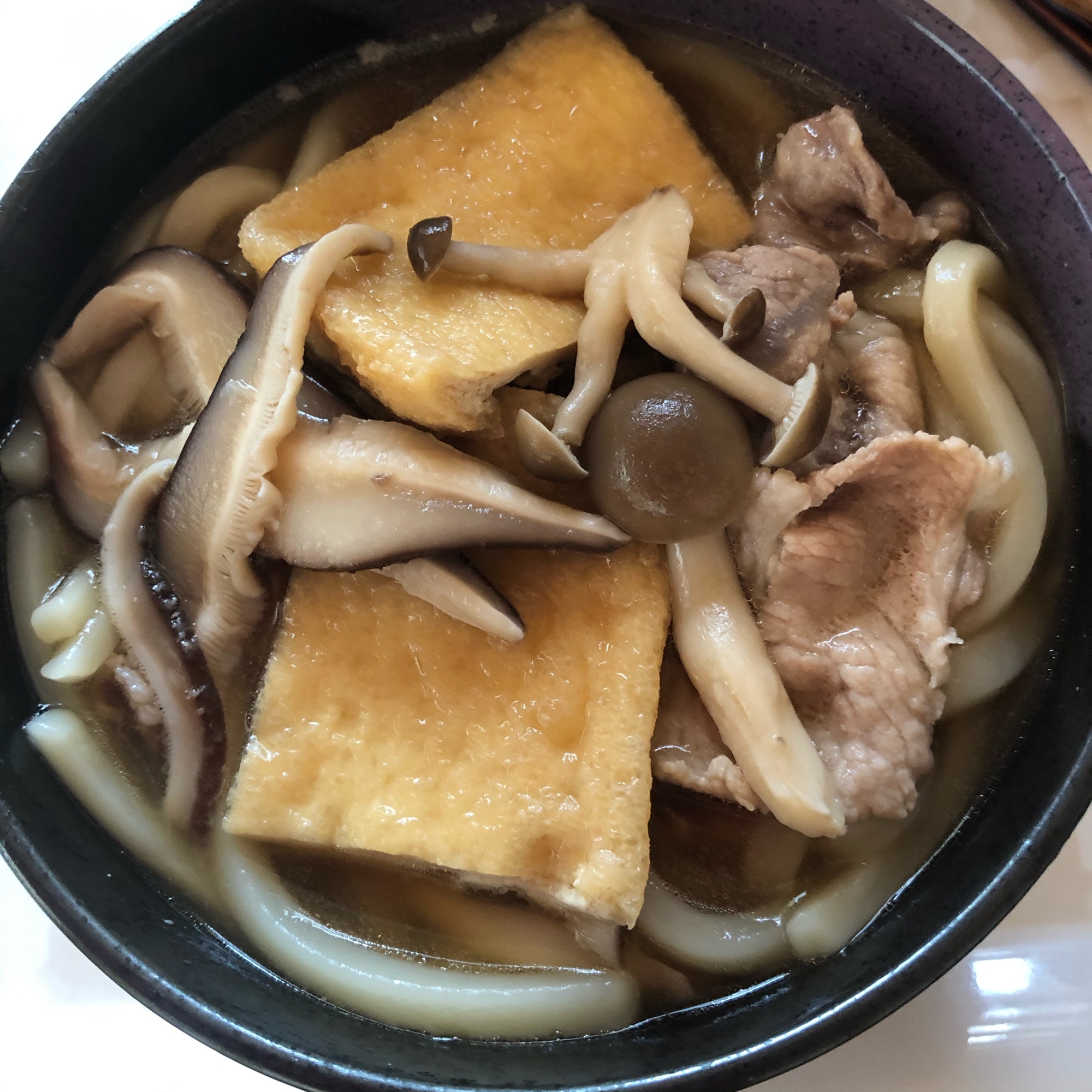 しいたけたっぷり肉うどん