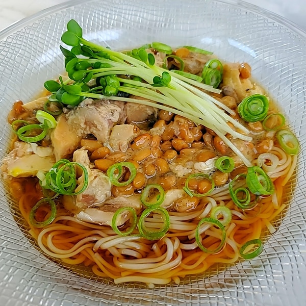 鯖缶納豆冷やし素麺 レシピ 作り方 By じゅん たま 楽天レシピ 鯖缶納豆冷やし素麺 レシピ 作り方 By じゅん たま 楽天レシピ