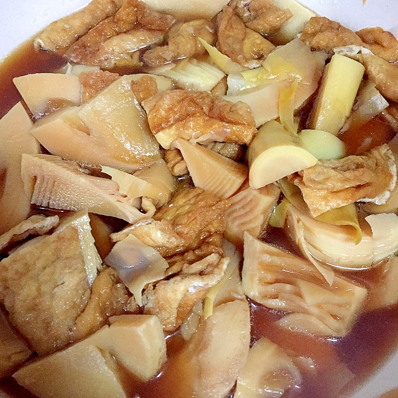 たけのこと油揚げ煮物♡