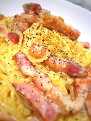 イタリアンのシェフ直伝!でも簡単!!カルボナーラ