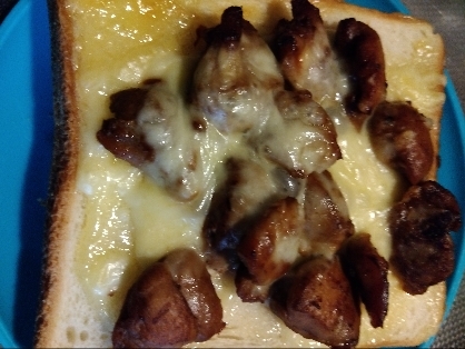 サラダチキンの炒めトースト