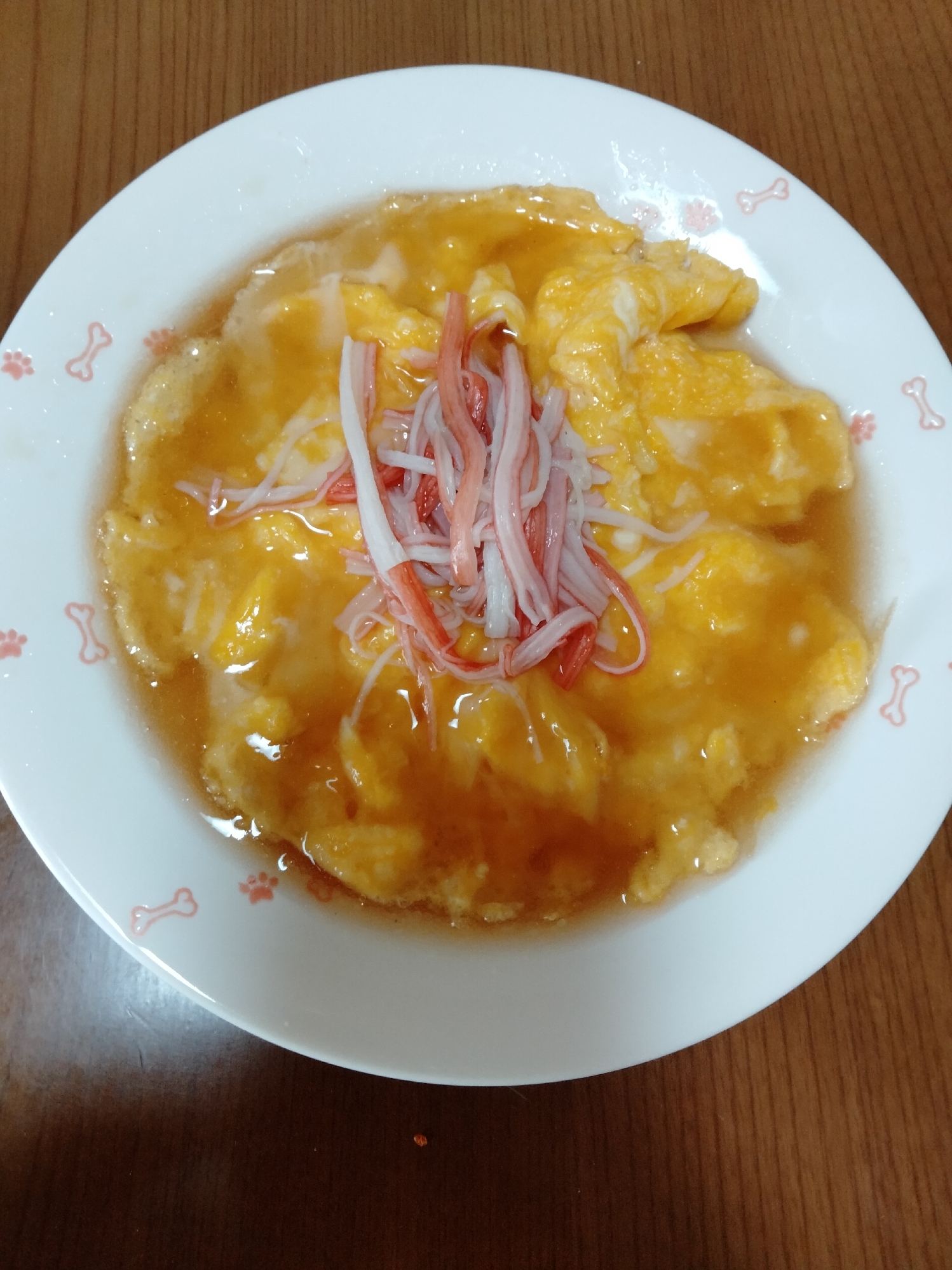 かに玉醤油あん