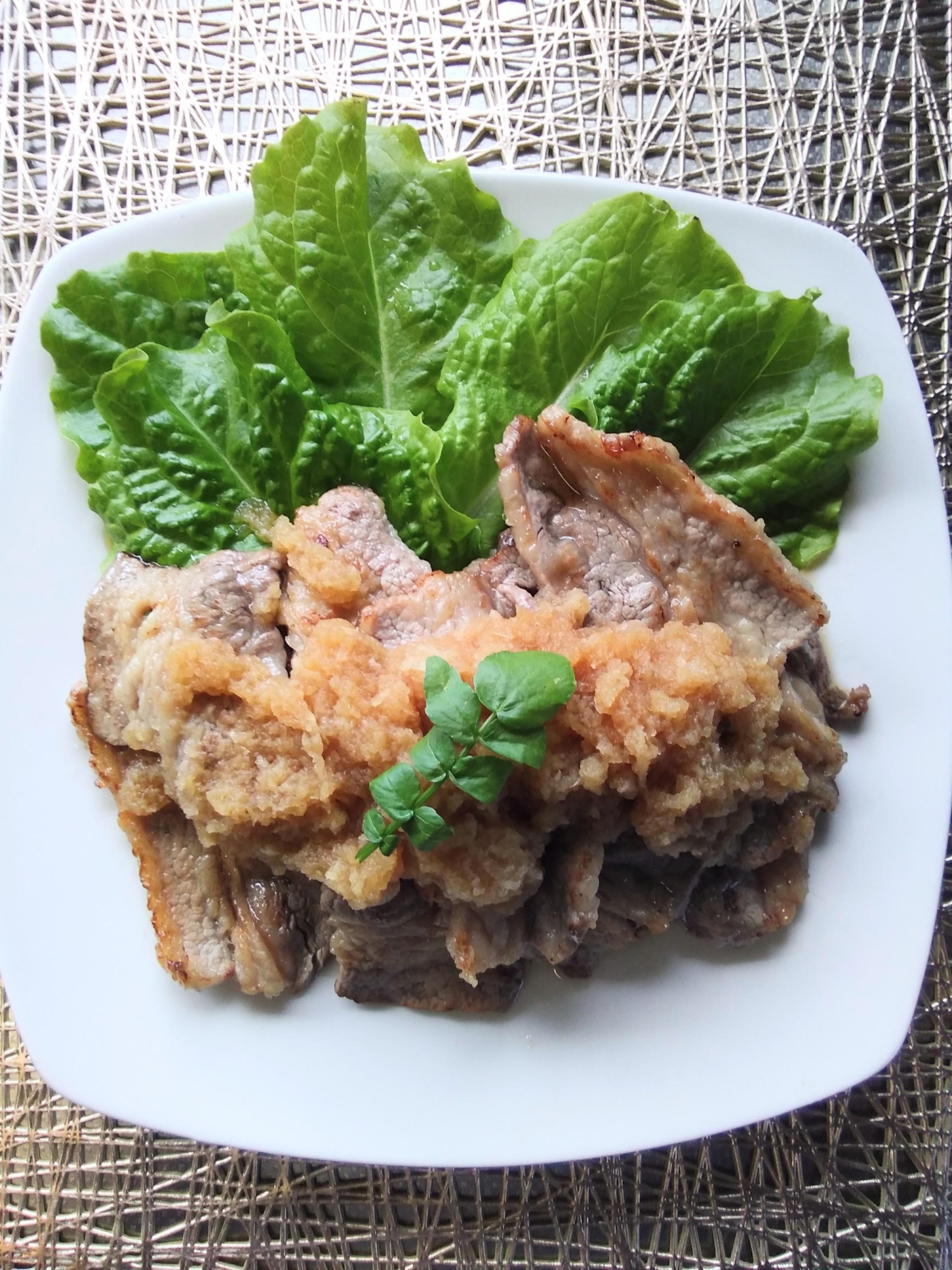 さっぱり　おろしポン酢牛焼肉