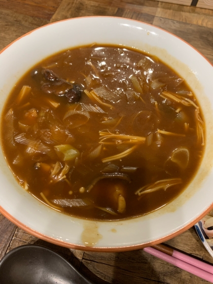 カレーリメイク　カレーラーメン