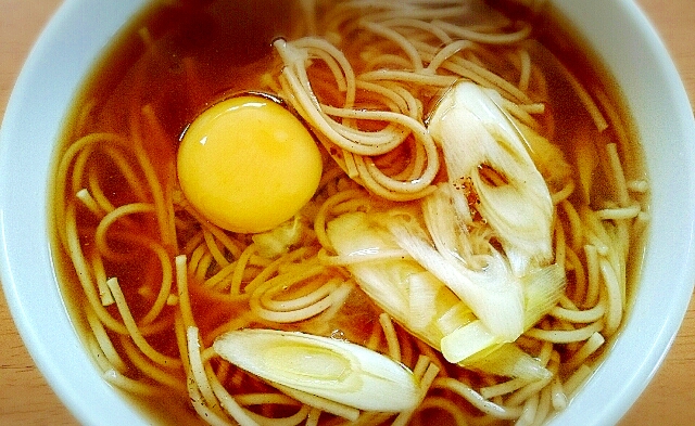 お鍋ひとつで!煮込み月見そば