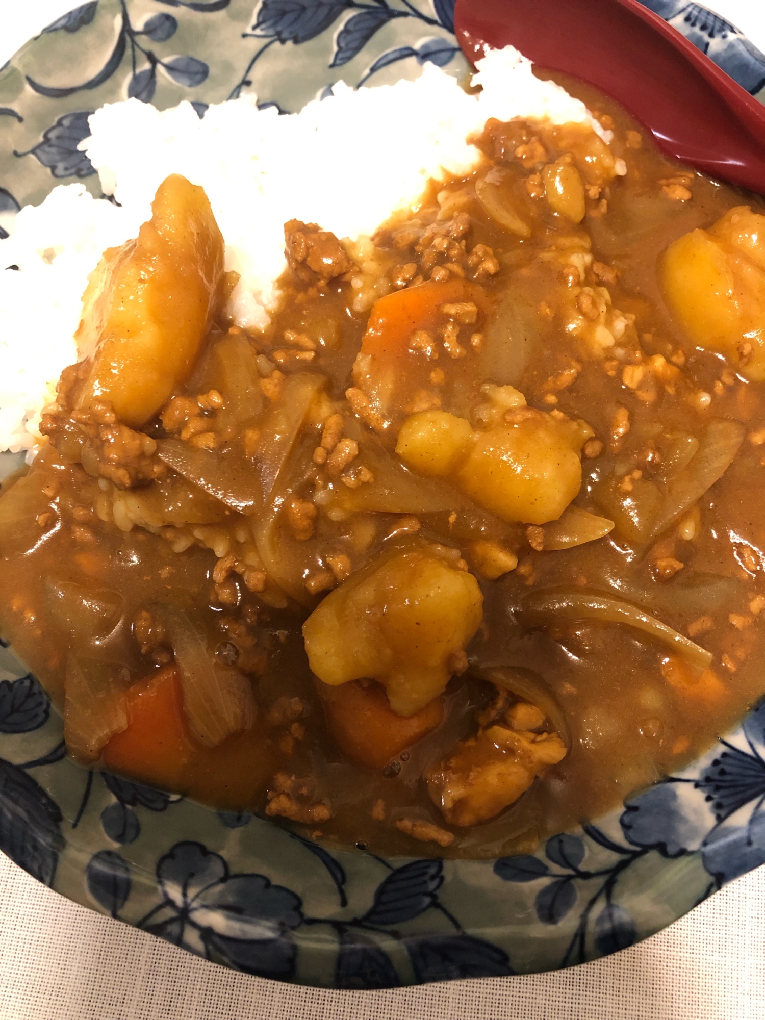 豚挽肉と鶏胸肉のカレー