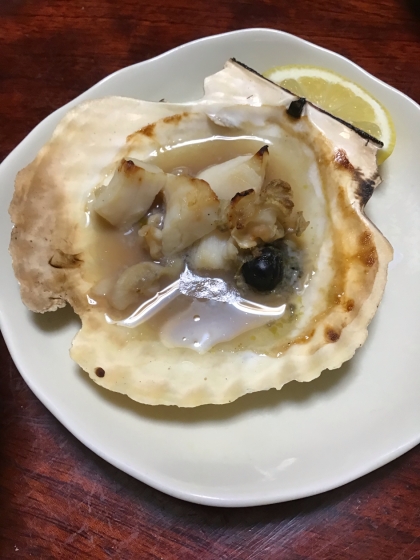 ホタテのバター醤油