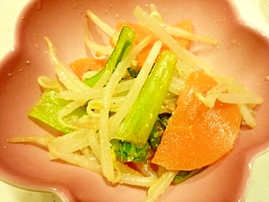 小松菜とにんじんのゴマ和え‏
