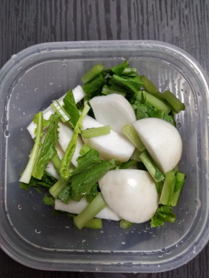 かぶが甘くて美味しかったです♪