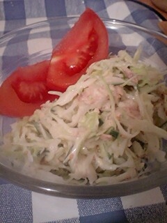 塩麹入り!キャベツとシソのツナ味噌マヨサラダ