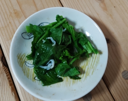 菜花のしらす和え