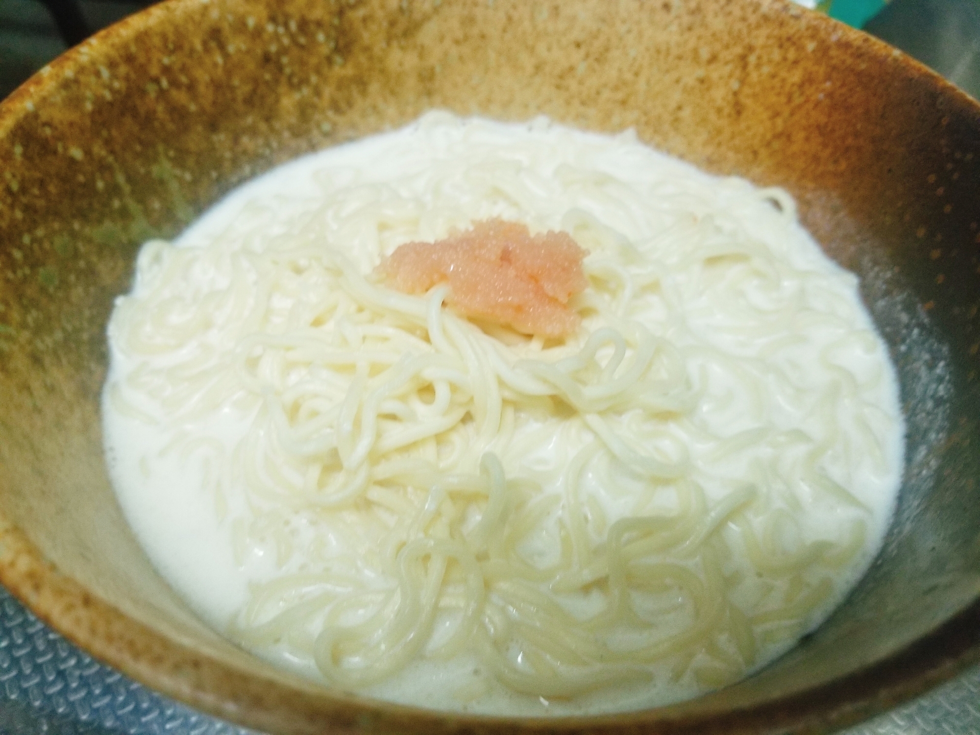 ★簡単★インスタント麺で明太子クリームラーメン