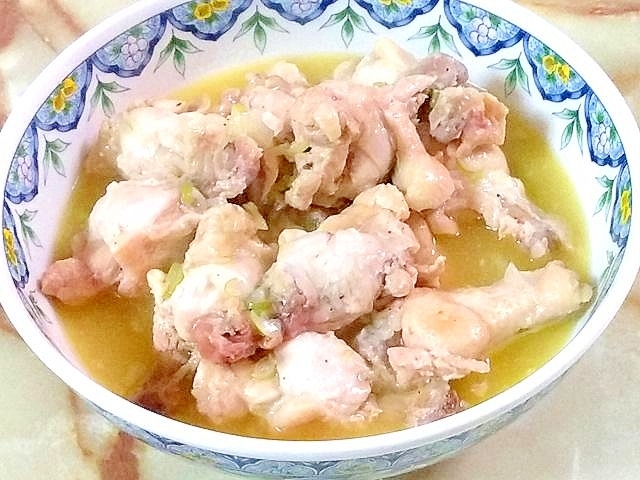 圧力鍋でホロホロ!手羽元のネギ塩レモンあんかけ風♪