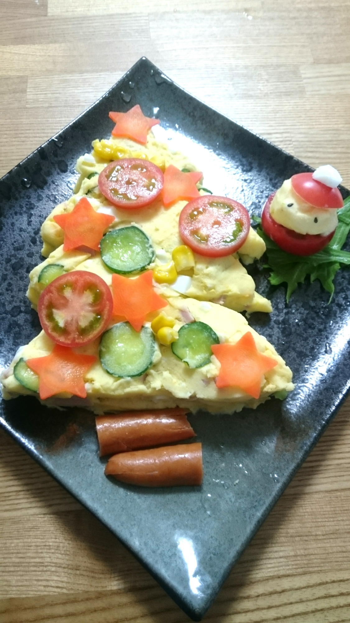 インスタ映え♪クリスマスツリーのポテトサラダ