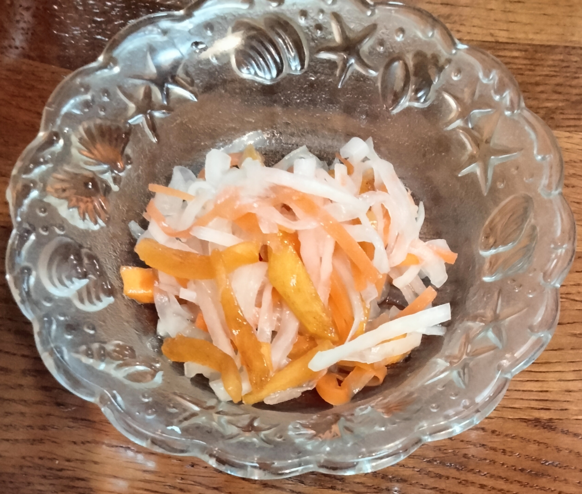 柿と大根人参で簡単なます