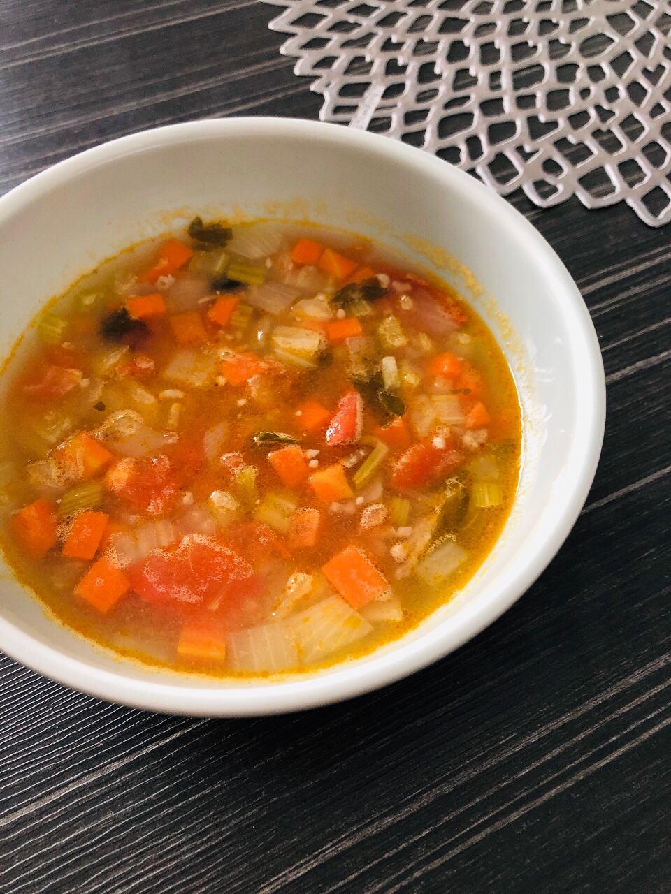 ひき肉とセロリ トマトのスパイススープ レシピ 作り方 By おうち料理愛好家mamayumi 楽天レシピ