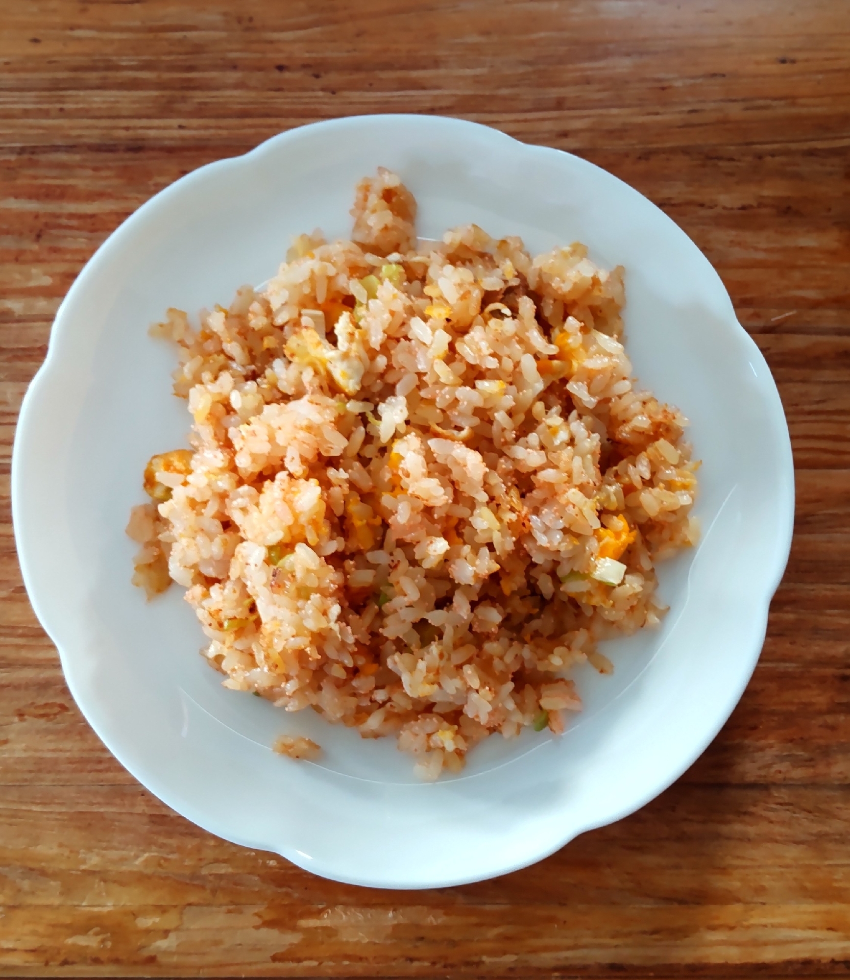 辛子明太子と大豆ミートのチャーハン♪