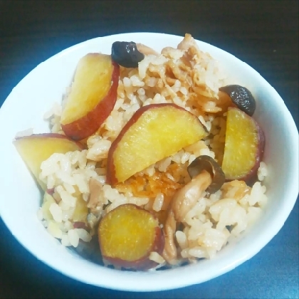 ベーコン入り♪さつまいもご飯