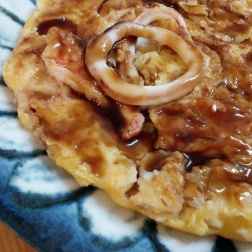 qソースで 海鮮のお好み焼き レシピ 作り方 By 体脂肪率11 夫人 楽天レシピ