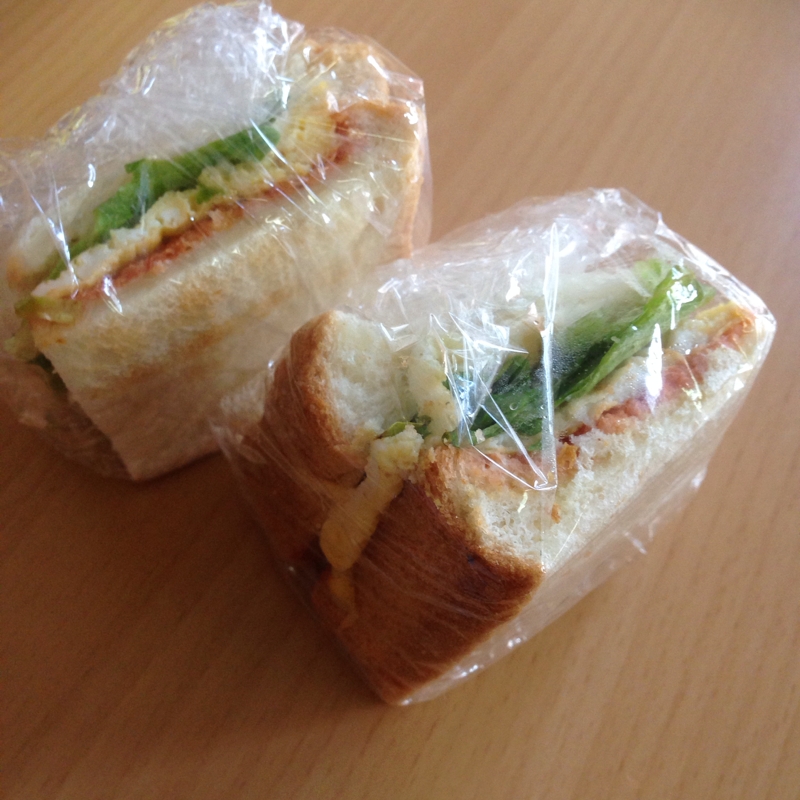 食パン★玉子とチーズのフリルアイスサンド☆