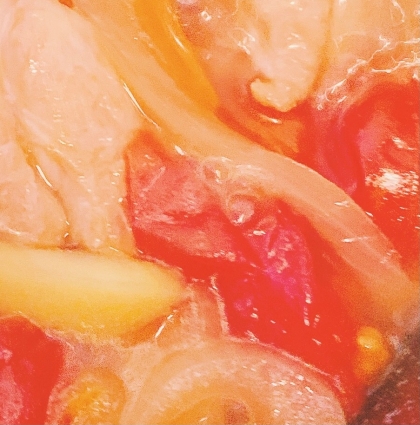 缶詰トマトの水煮☆豚肉と野菜の彩り蒸し煮