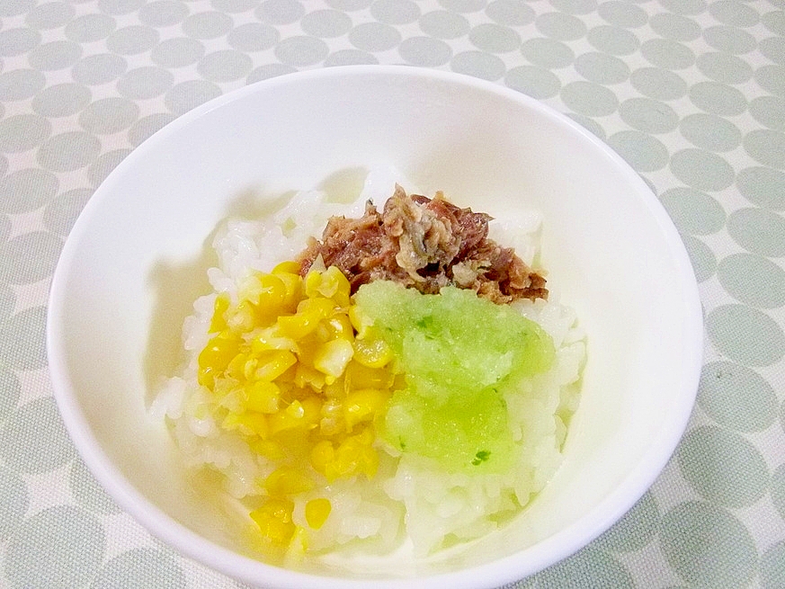 離乳食後期＊さんまと夏野菜のごはん