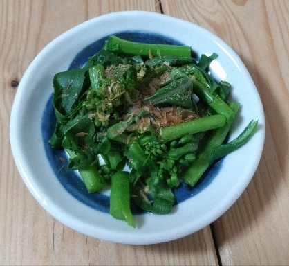 あやなおちゃん☺️
夕飯用に、菜の花のおかか和え作りました☘️シンプルなおかか和えいただくの楽しみです♥
レポ、ありがとうございます(⁠◕⁠ᴗ⁠◕⁠✿⁠)