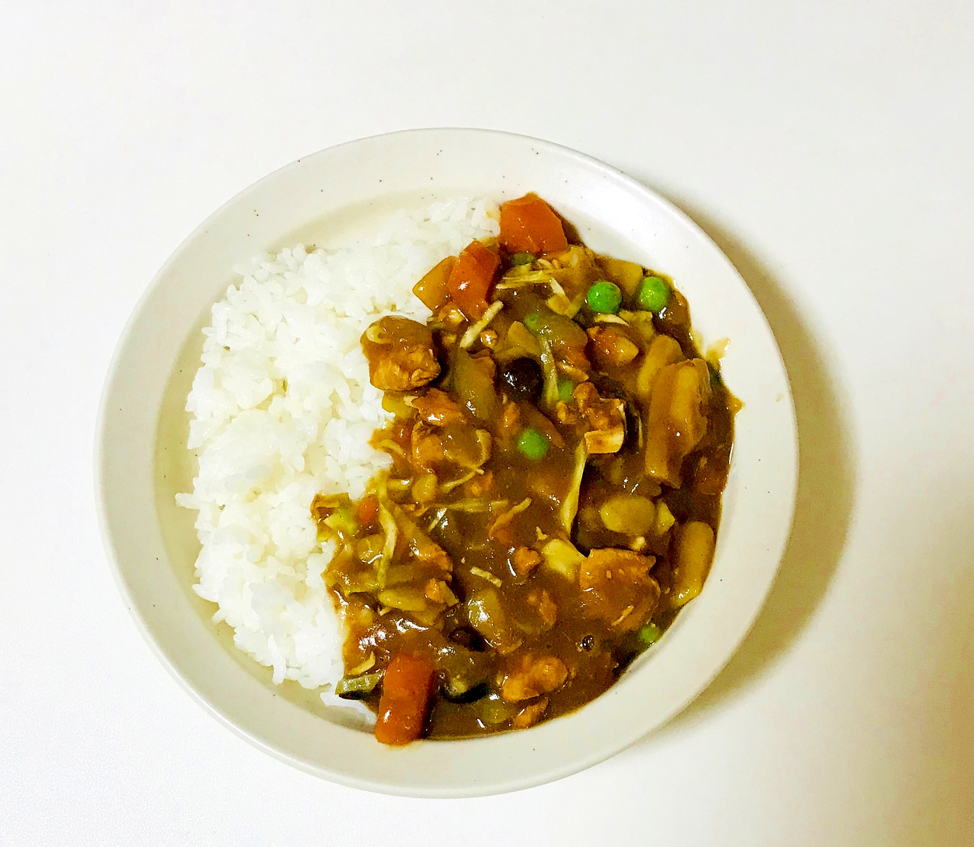 キャベツ入りささみカレー