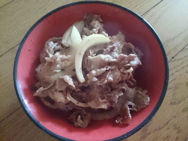 オイスターソースで牛丼