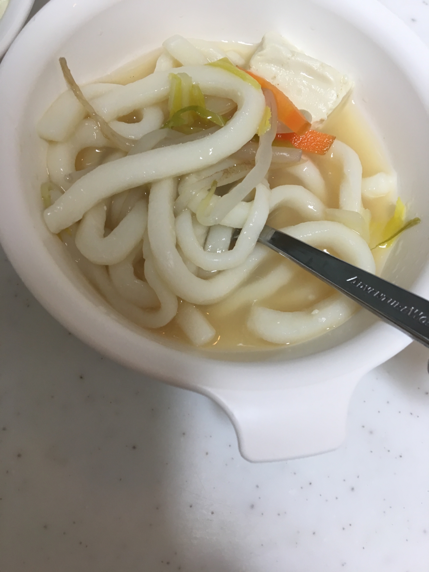 もやしと白菜の味噌うどん╰(*´︶`*)╯♡