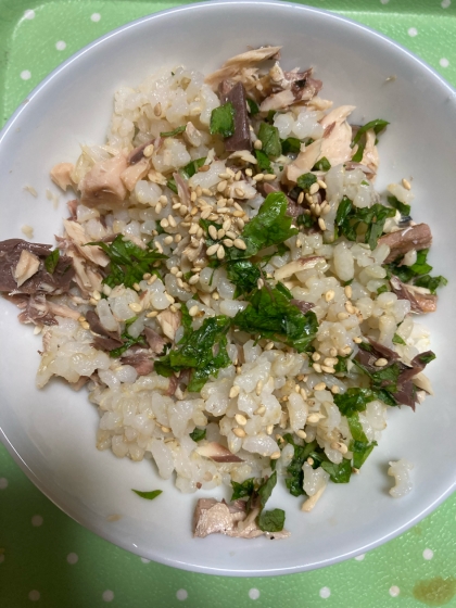 さば缶で簡単！鯖と大葉の混ぜご飯