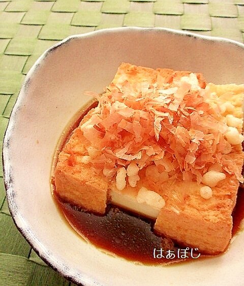 簡単♪厚揚げで揚げ出し豆腐風 レシピ・作り方 by はぁぽじ - 楽天レシピ