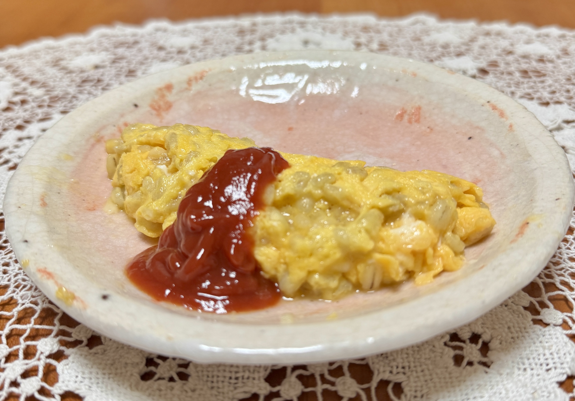 朝食に！もち麦入りの☆チーズオムレツ