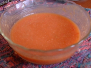 ミキサーで簡単 にんにく抜きガスパチョ レシピ 作り方 By ブラックはやて 楽天レシピ