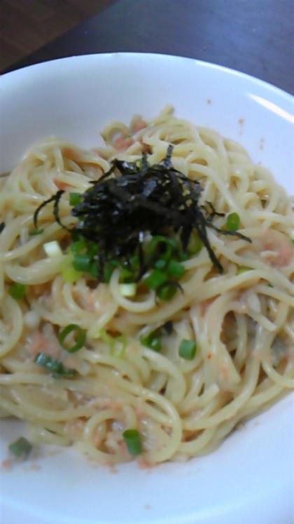 たらこを和えるだけ！簡単たらこスパ！