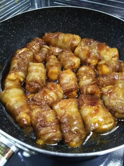 豆腐の豚バラ肉巻